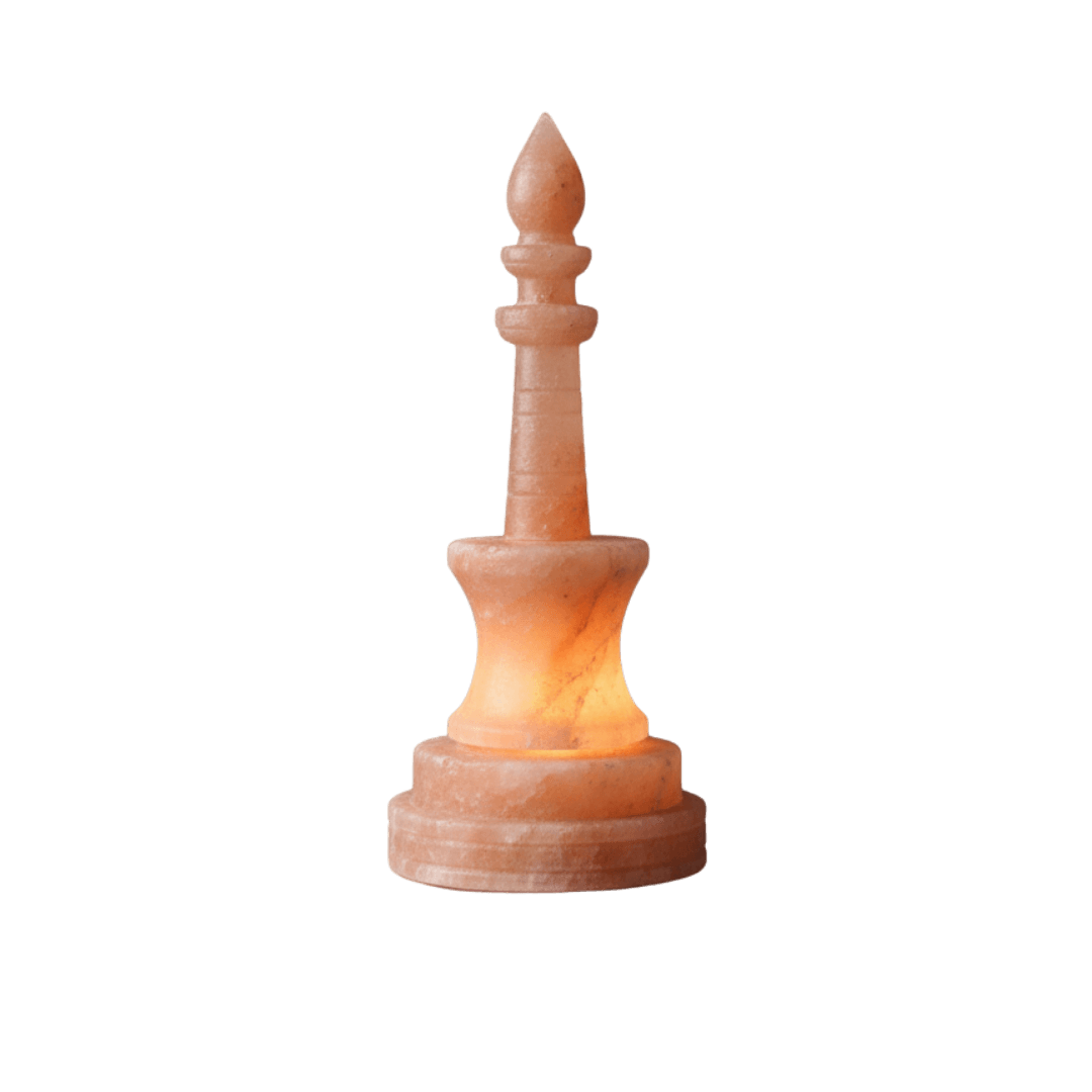 Original Hand-Carved Tower Lamp Himalayan Salt Stone Lamp - Premium Khewra Rock Salt Decor in Pakistan - Orania Premium